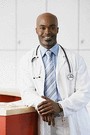 african american smiling male doctor