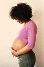 woman showing her baby bump