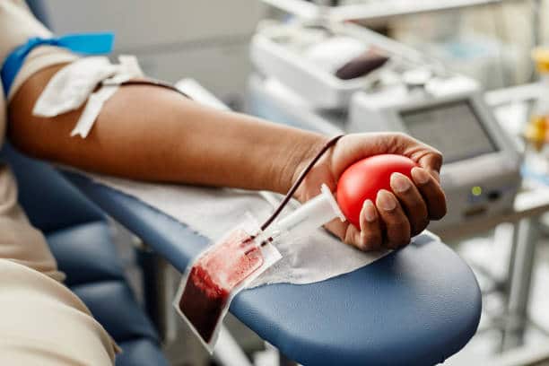donating blood