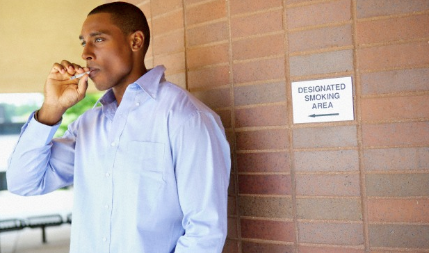 A man smoking