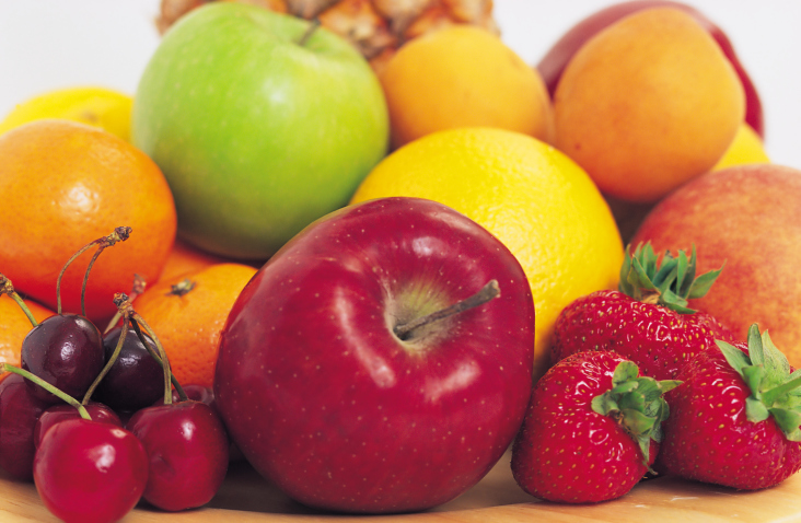 various fruits