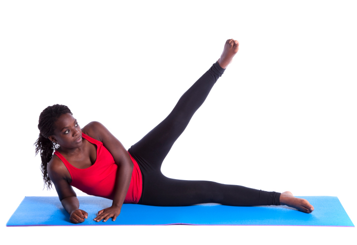 woman leg raise