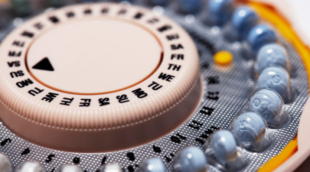 birth control pill container