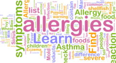 allergy word cloud