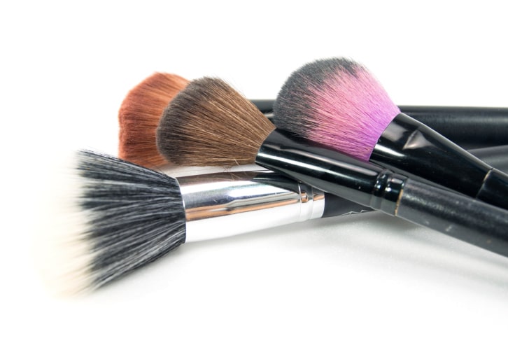used makeup brushes