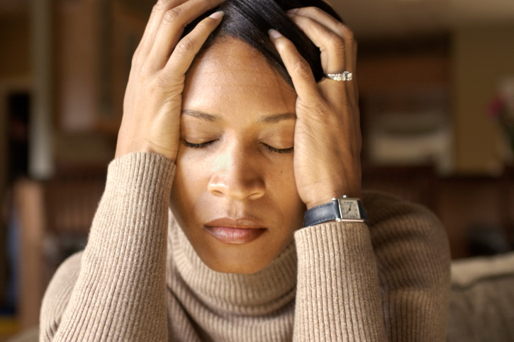 woman stressed