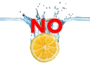 Avoid lemon water