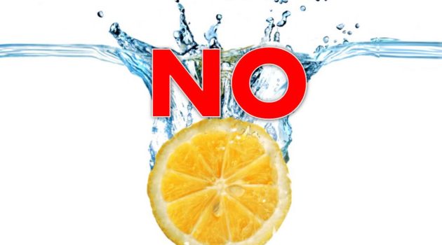 Avoid lemon water