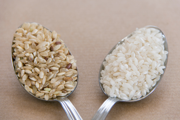Brown and White Rice