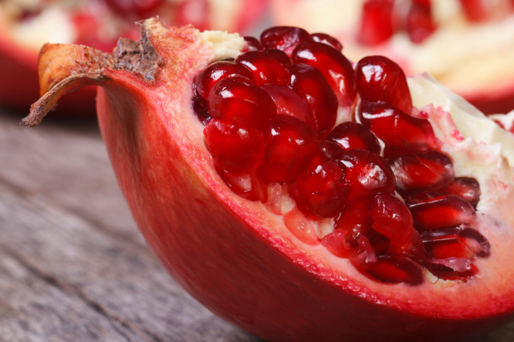 open pomegranate