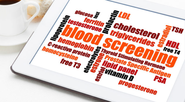 blood screening health concept