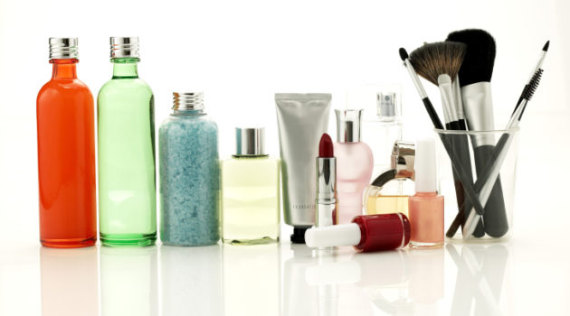 various types of beauty products