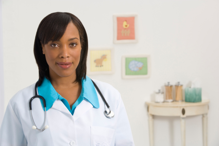 woman doctor in office