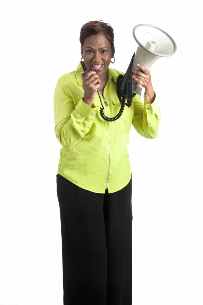 Maria Davis bull horn