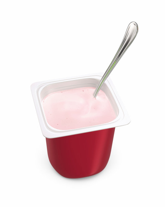 open strawberry yogurt