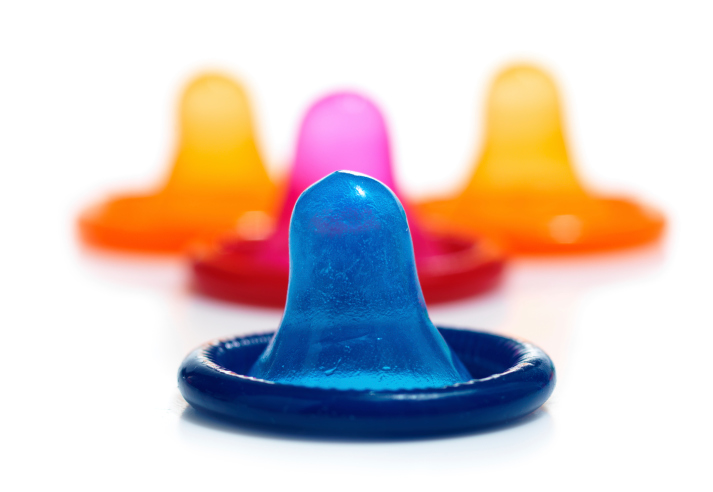 colorful condoms