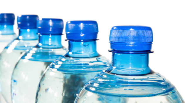 row of bottled water