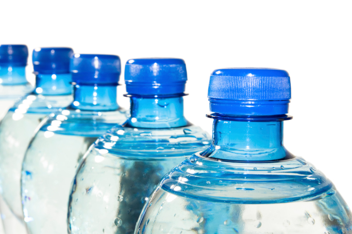 row of bottled water