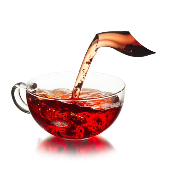 tea pouring in cup