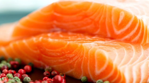 raw salmon