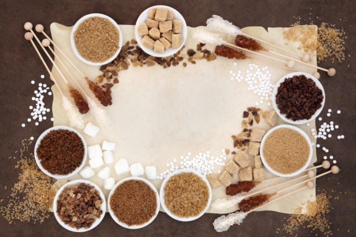 various types of sugar