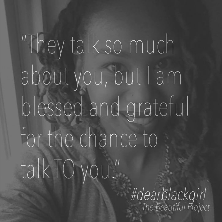 Dear Black Girl Sandria quote