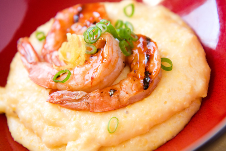 Barbecued Shrimp and Grits