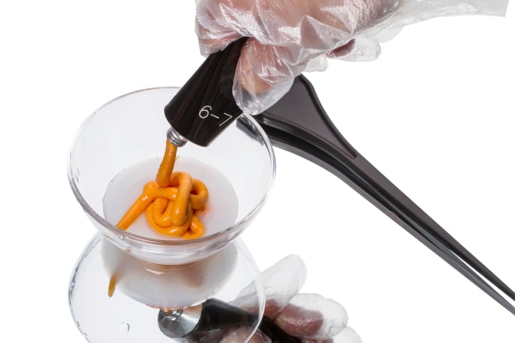 Preparation of hair dye