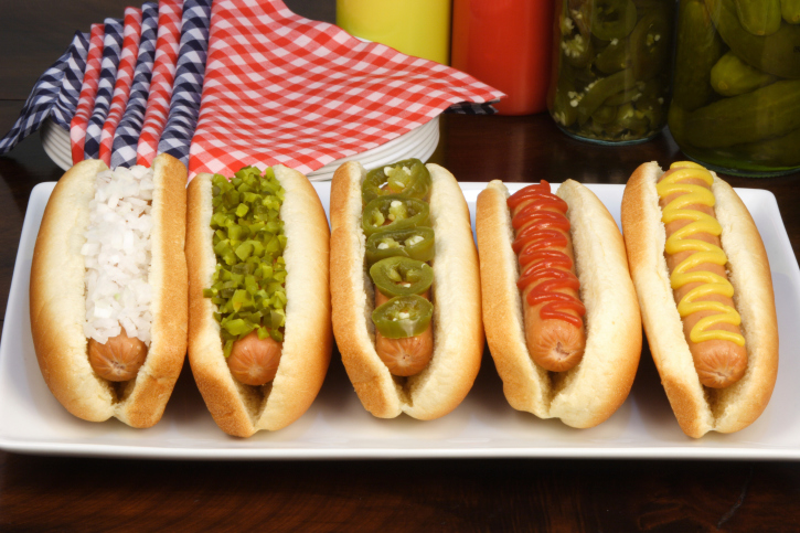 Delicious hot dogs