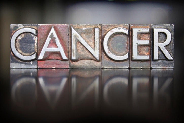 cancer in block letters