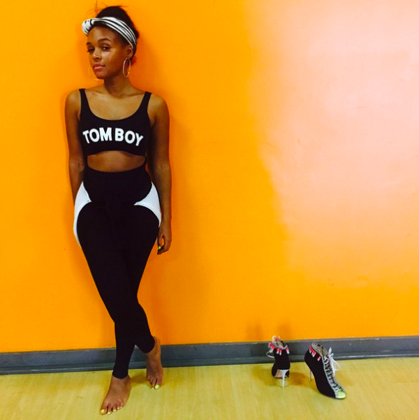 Janelle Monae yoga