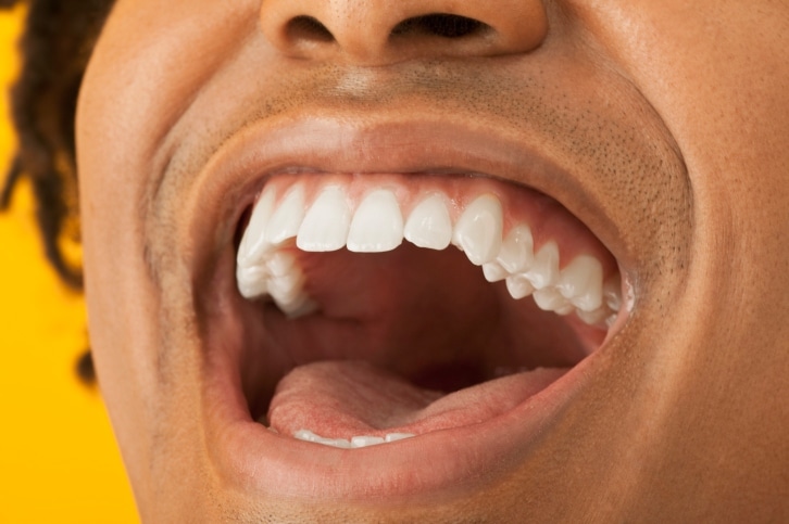 Young man laughing
