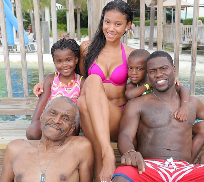 kev hart dad family kids