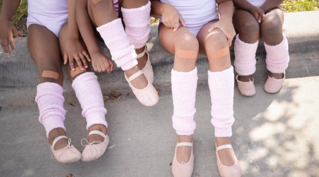 Brown girls do ballet with tru colour bandages
