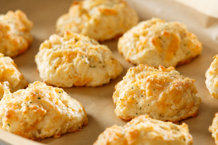 Cheddar Cheese Biscuits Fresh From the Oven