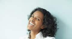 African American woman laughing