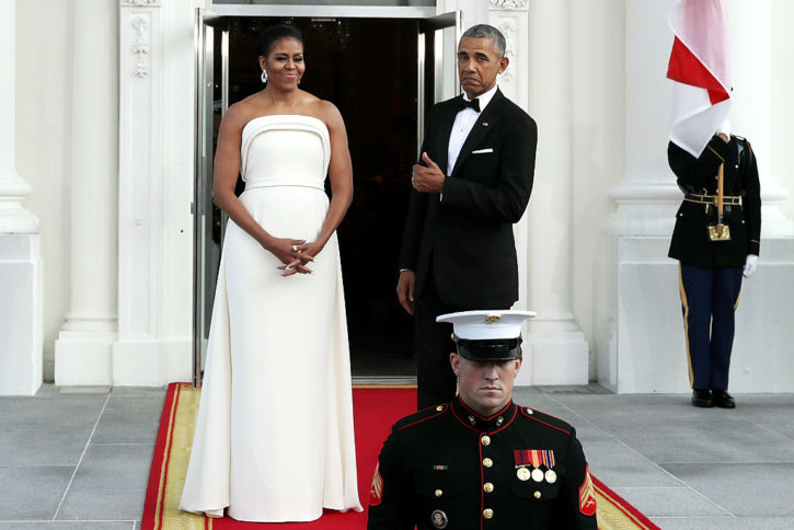 Michelle Obama and President Barack Obama