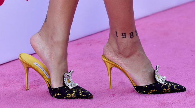 Rihanna ankle tattoo