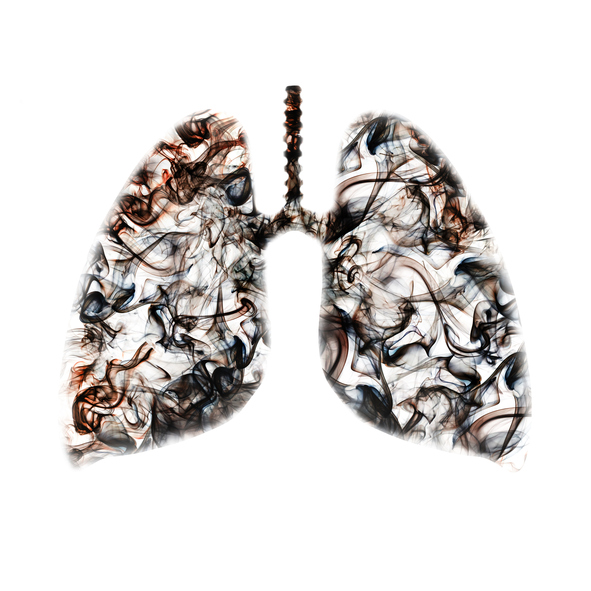 Smokers lungs concept