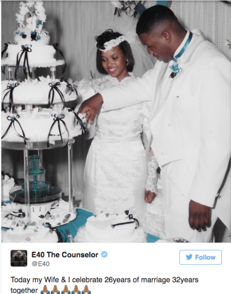 Rapper E-40 & Wife Celebrate 32 Years of Marriage: Don't Hold