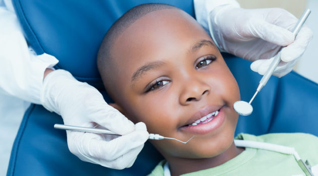 African American booth teeth dentist office