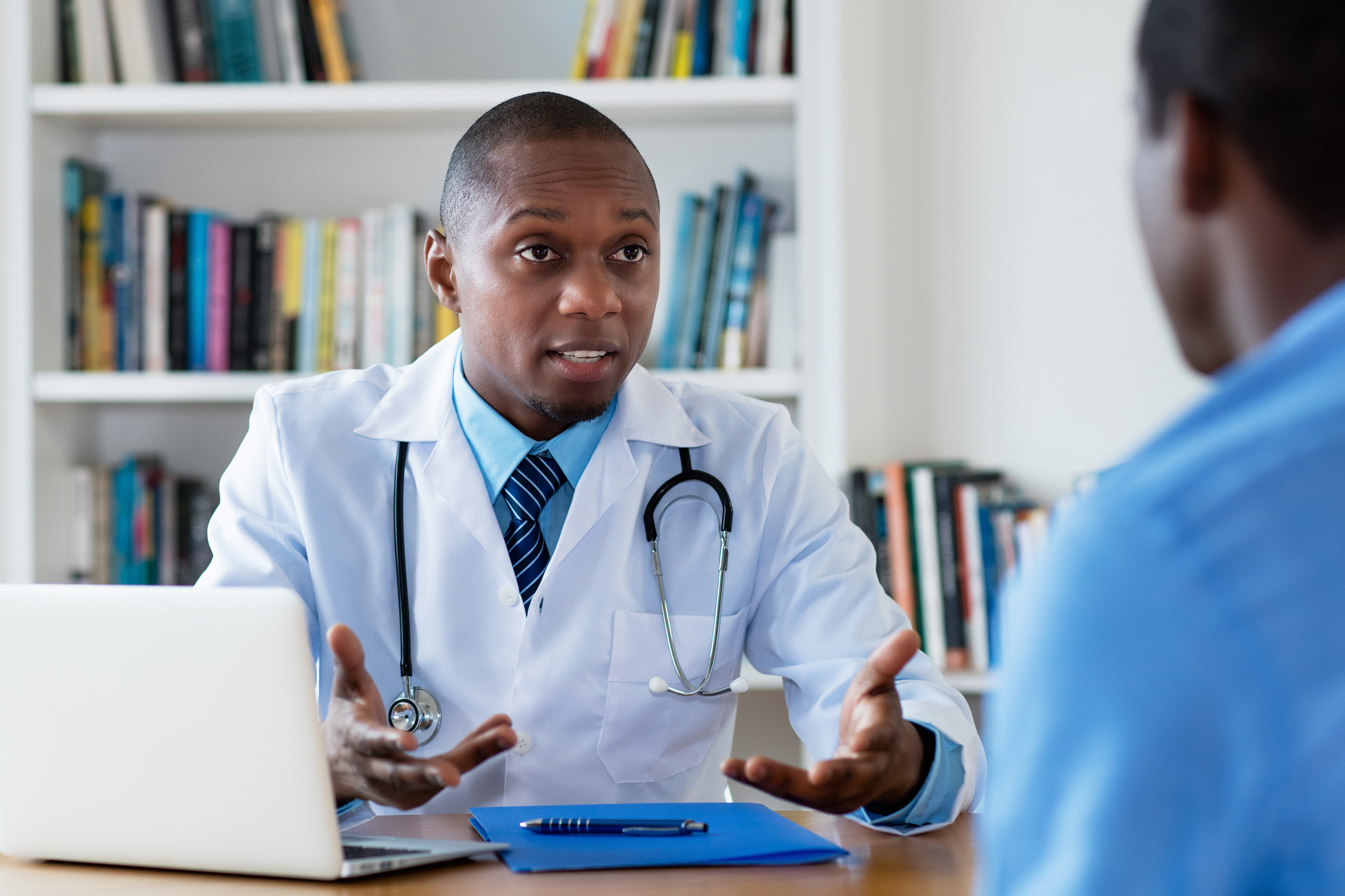 African American Doctor Has Bad News For Male Patient BlackDoctor