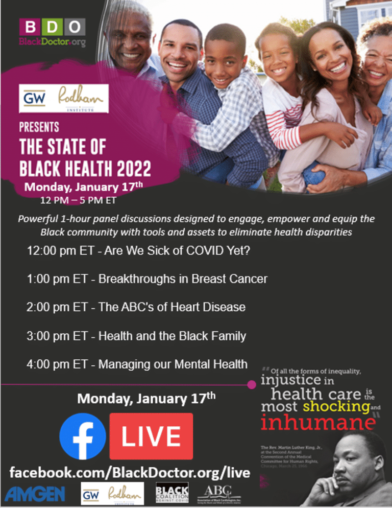 TUNE IN NOW! The State of Black Health Summit Managing our Mental