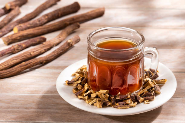 Licorice tea for asthma relief