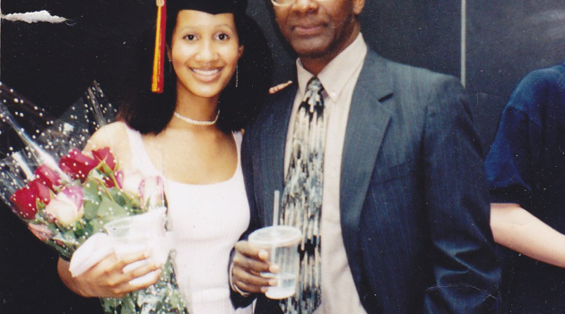 Audrey Davis and her father